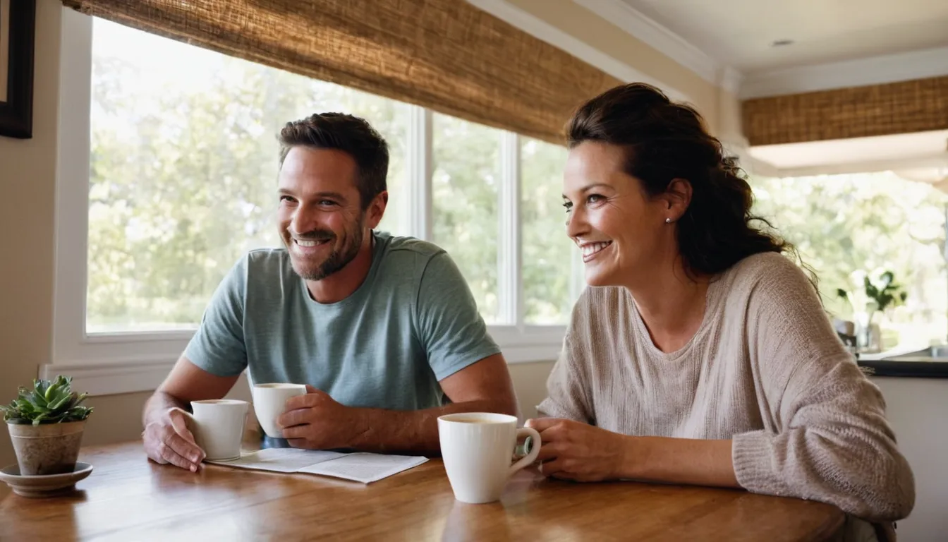 A provider reviewing a written quote with a homeowner in the Garrettsville area
